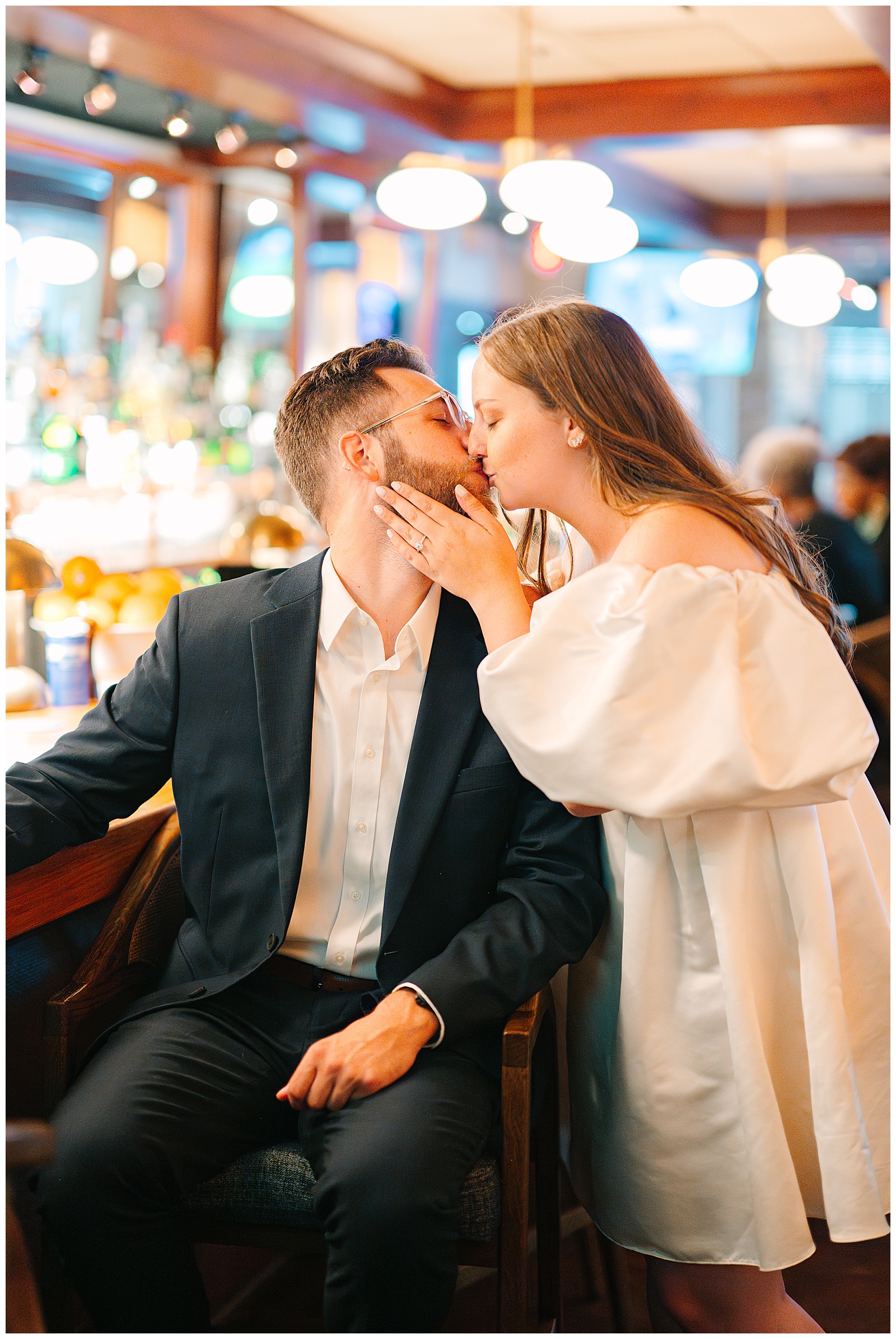 Bar Italia and Cedar Creek Grille and Acacia Reservation Engagement Session in Beachwood Ohio