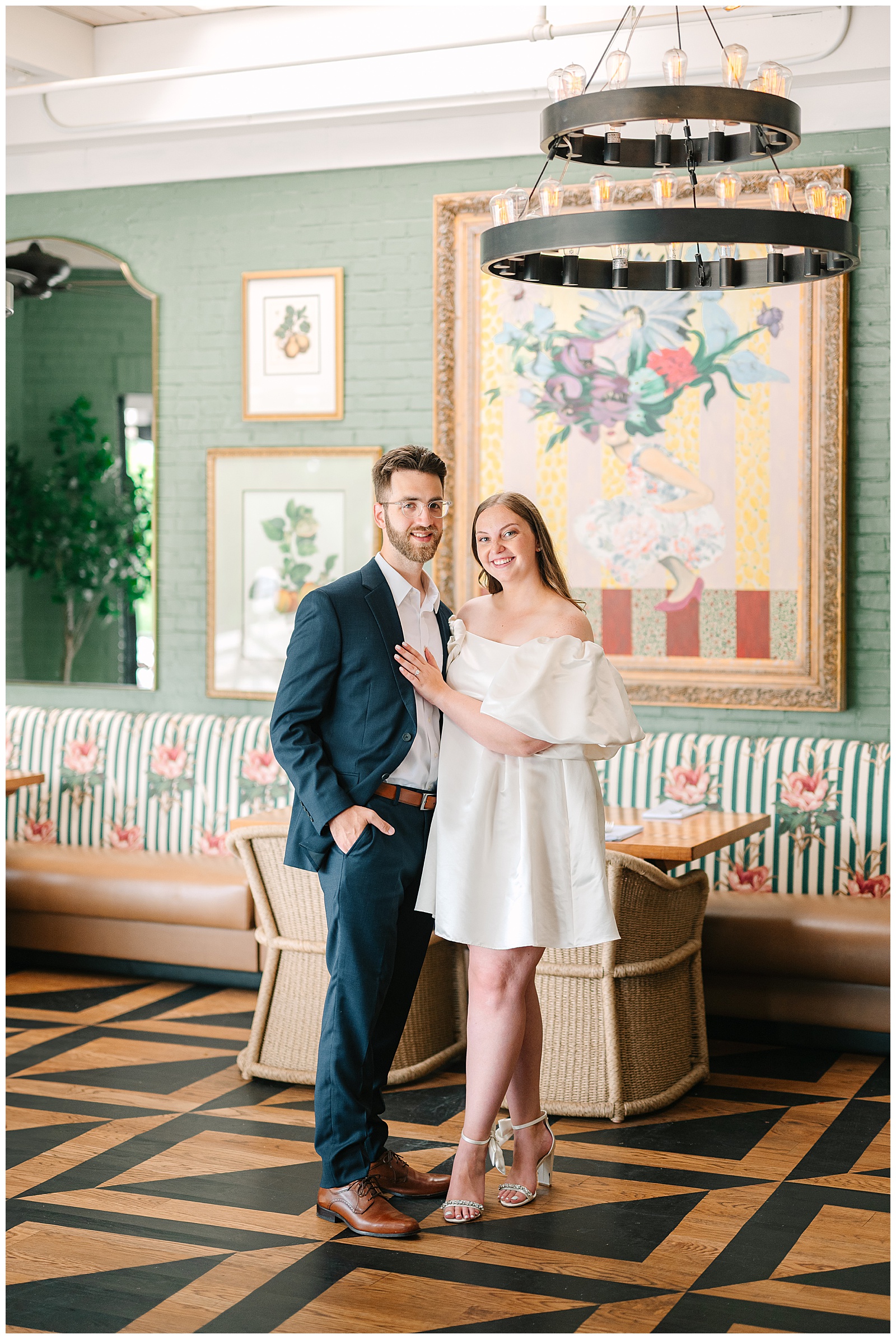 Bar Italia and Cedar Creek Grille and Acacia Reservation Engagement Session in Beachwood Ohio