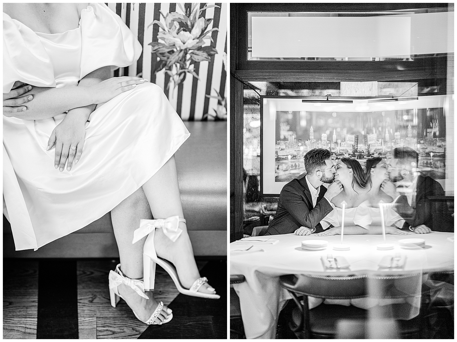 Bar Italia and Cedar Creek Grille and Acacia Reservation Engagement Session in Beachwood Ohio