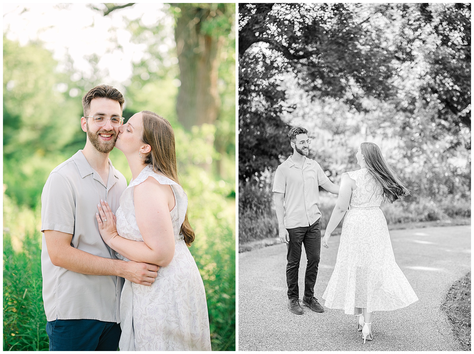 Bar Italia and Cedar Creek Grille and Acacia Reservation Engagement Session in Beachwood Ohio