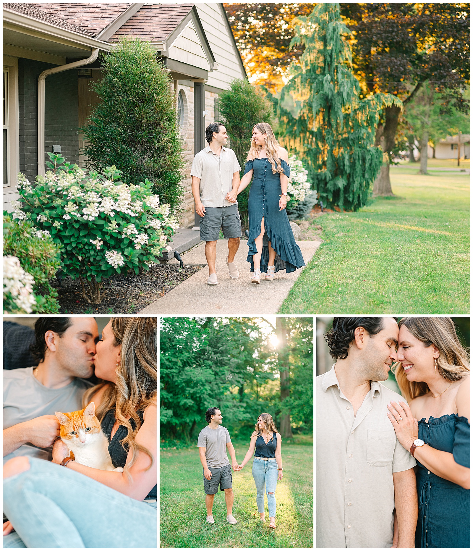 Home Engagement Session in Boardman, Ohio