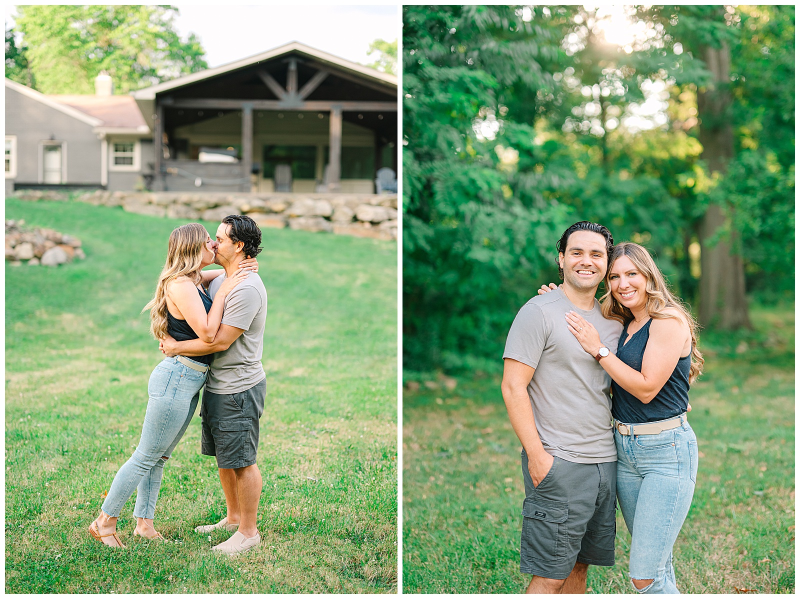 Home Engagement Session in Boardman, Ohio