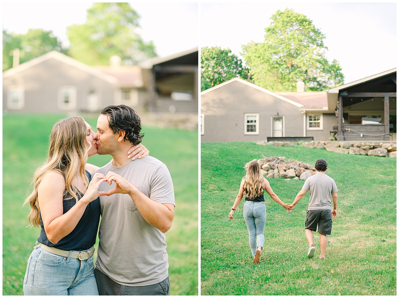 Home Engagement Session in Boardman, Ohio