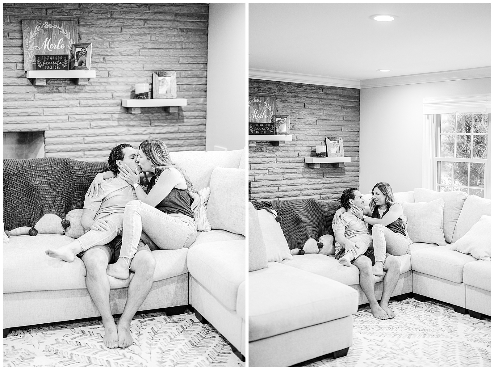 Home Engagement Session in Boardman, Ohio