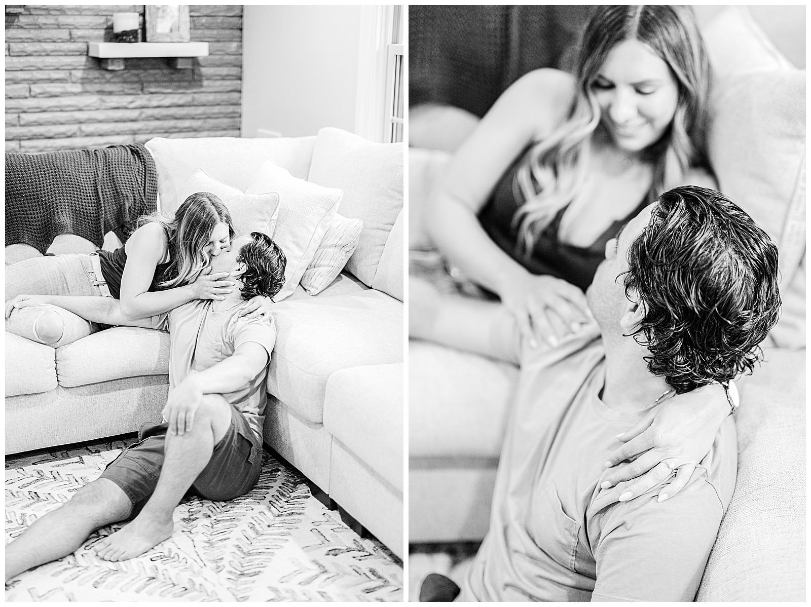 Home Engagement Session in Boardman, Ohio