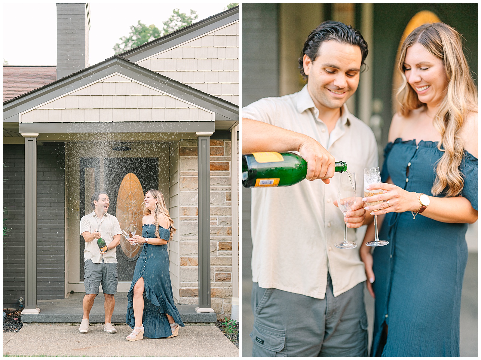 Home Engagement Session in Boardman, Ohio