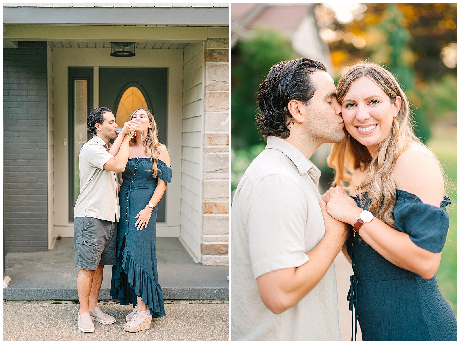 Home Engagement Session in Boardman, Ohio