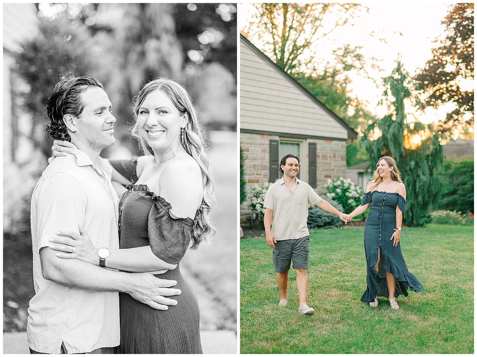 Home Engagement Session in Boardman, Ohio