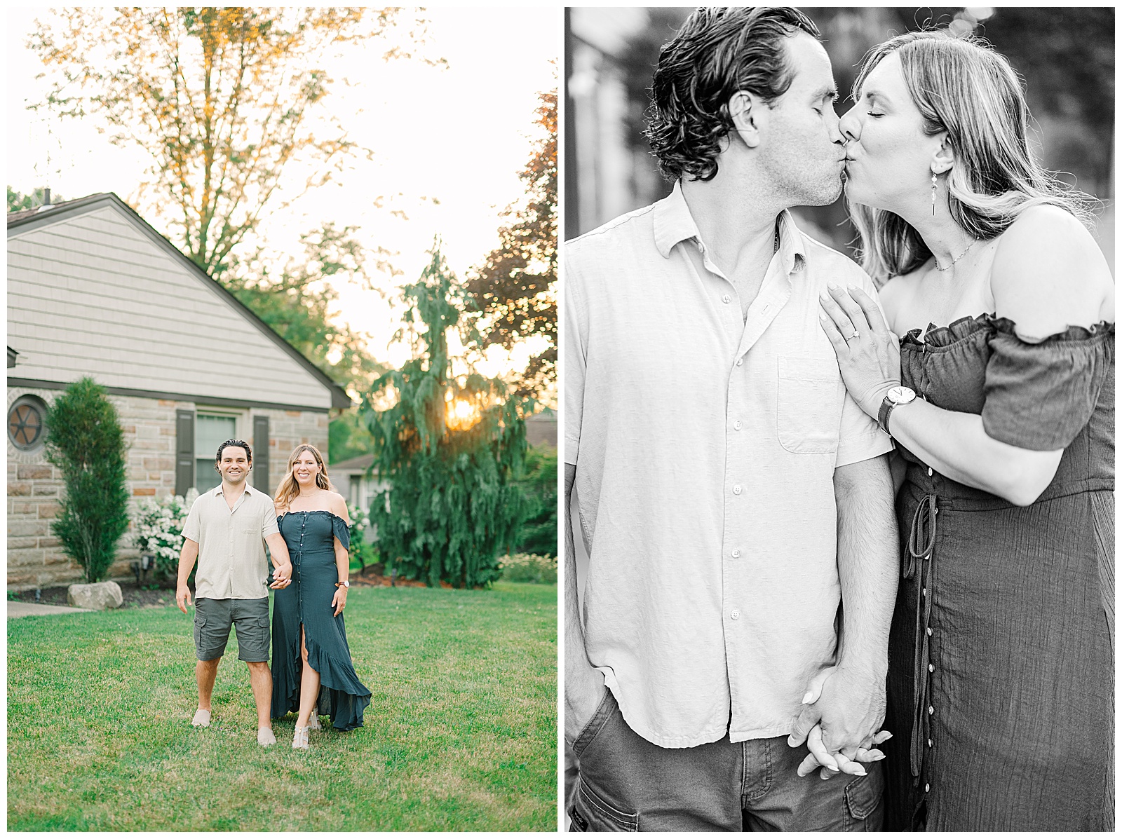 Home Engagement Session in Boardman, Ohio