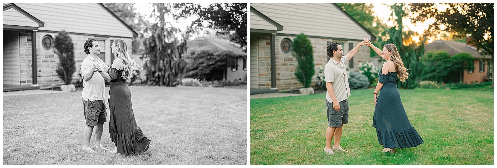 Home Engagement Session in Boardman, Ohio