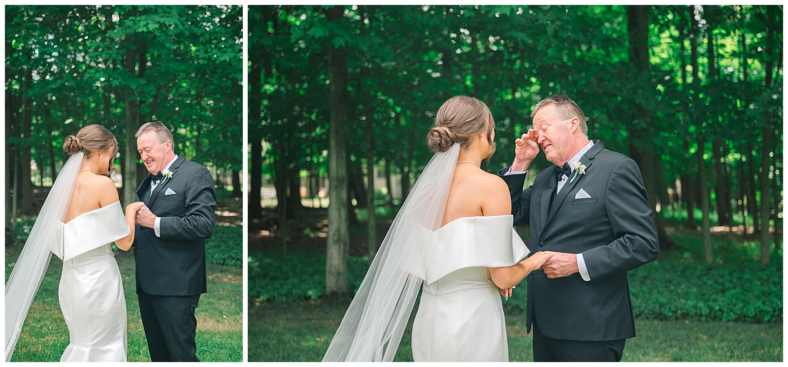 Blush Pink and Black Theme Wedding in Cleveland and Blue Heron Wedding in Medina Ohio