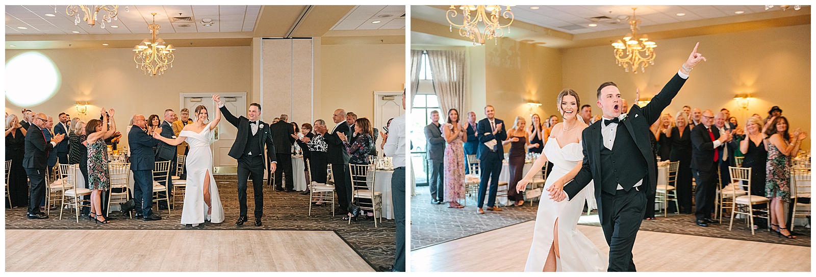 Blush Pink and Black Theme Wedding in Cleveland and Blue Heron Wedding in Medina Ohio