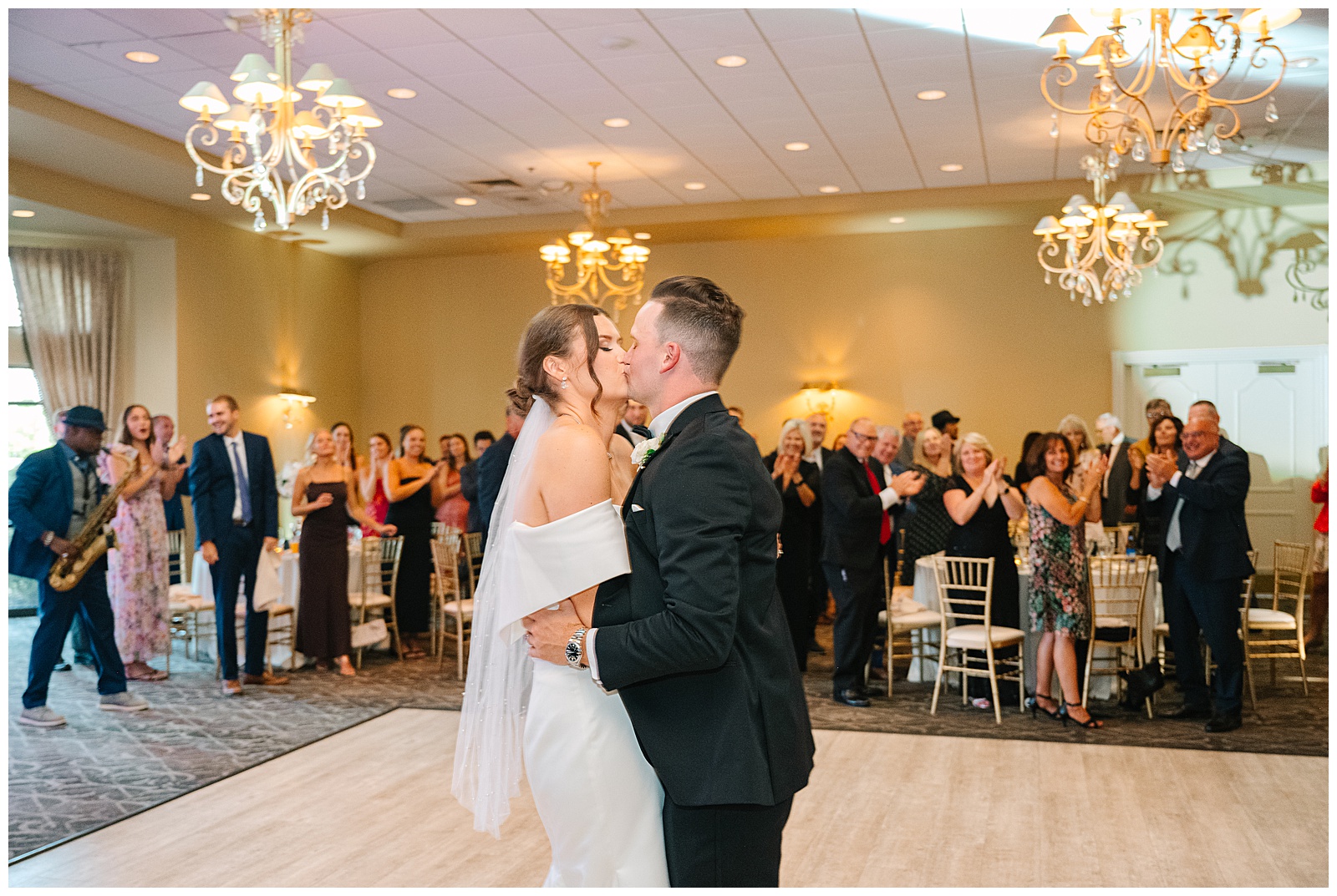 Blush Pink and Black Theme Wedding in Cleveland and Blue Heron Wedding in Medina Ohio