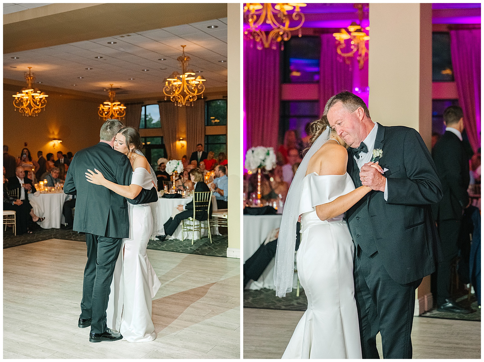 Blush Pink and Black Theme Wedding in Cleveland and Blue Heron Wedding in Medina Ohio