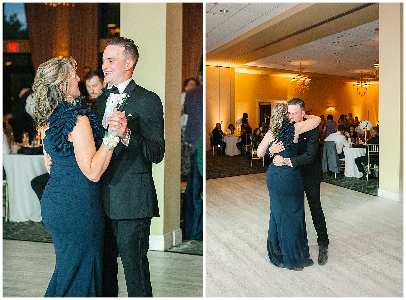 Blush Pink and Black Theme Wedding in Cleveland and Blue Heron Wedding in Medina Ohio