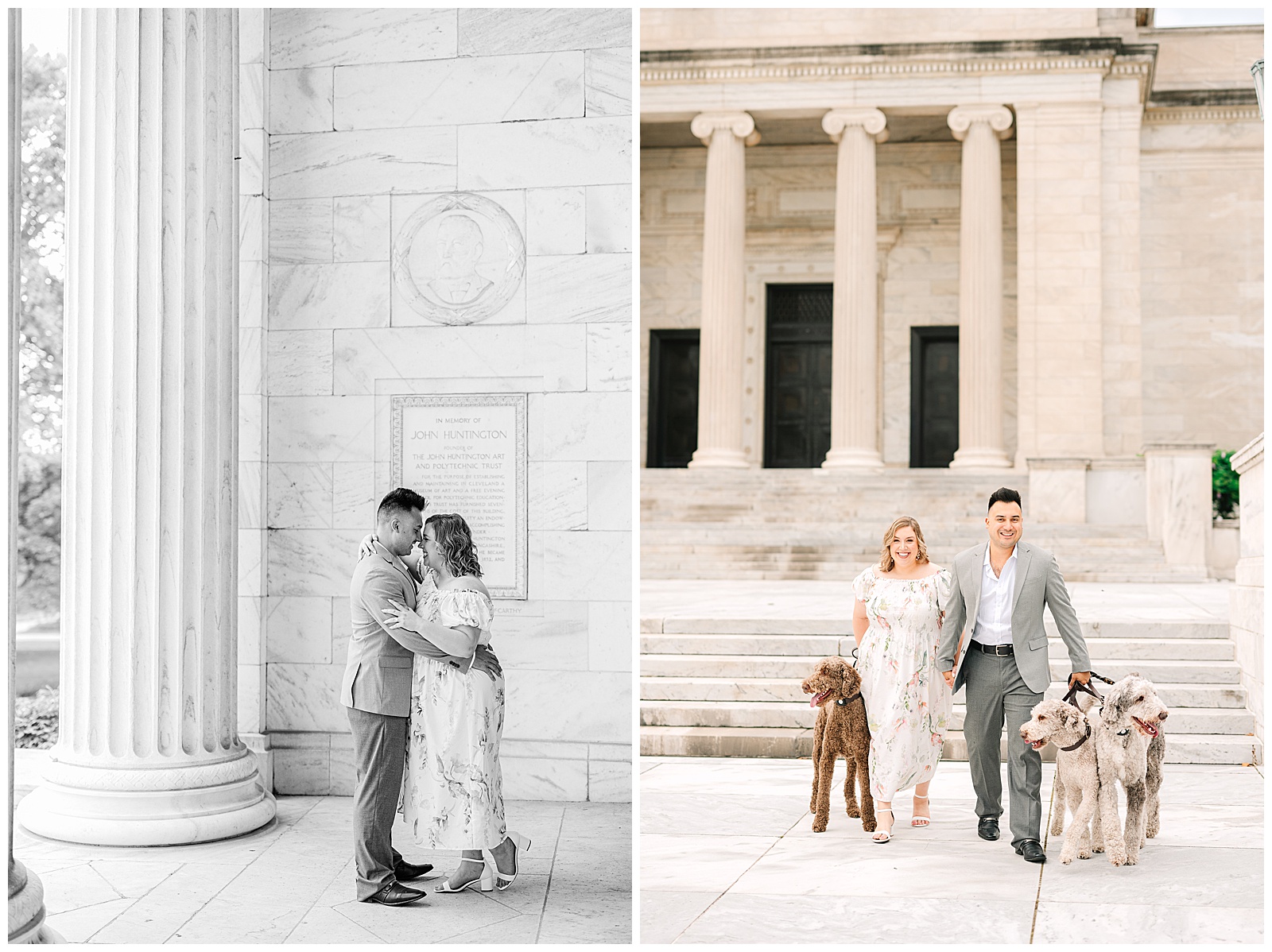 Cleveland Art Museum and Villa Angela Beach Engagement Session in Ohio