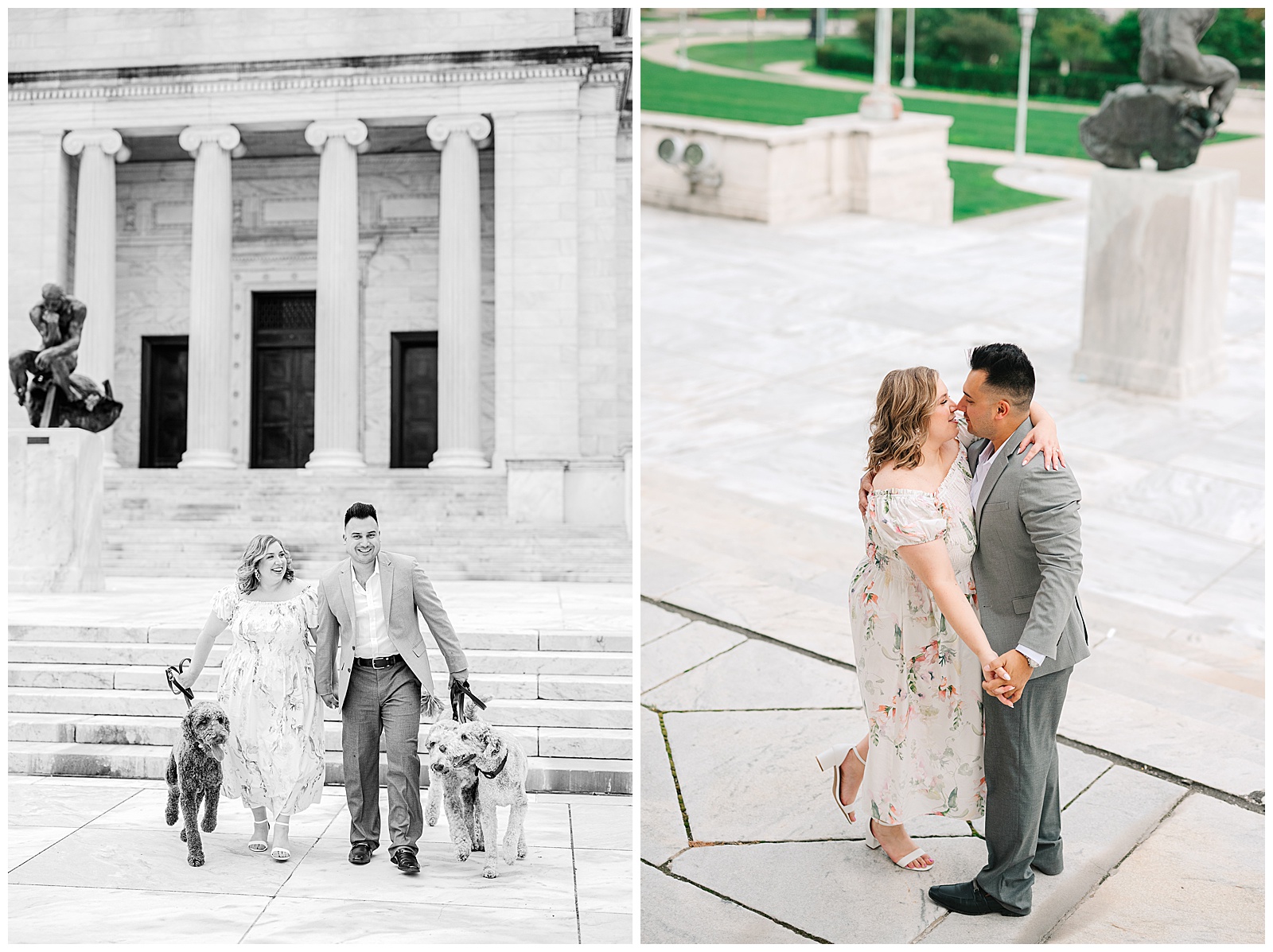 Cleveland Art Museum and Villa Angela Beach Engagement Session in Ohio