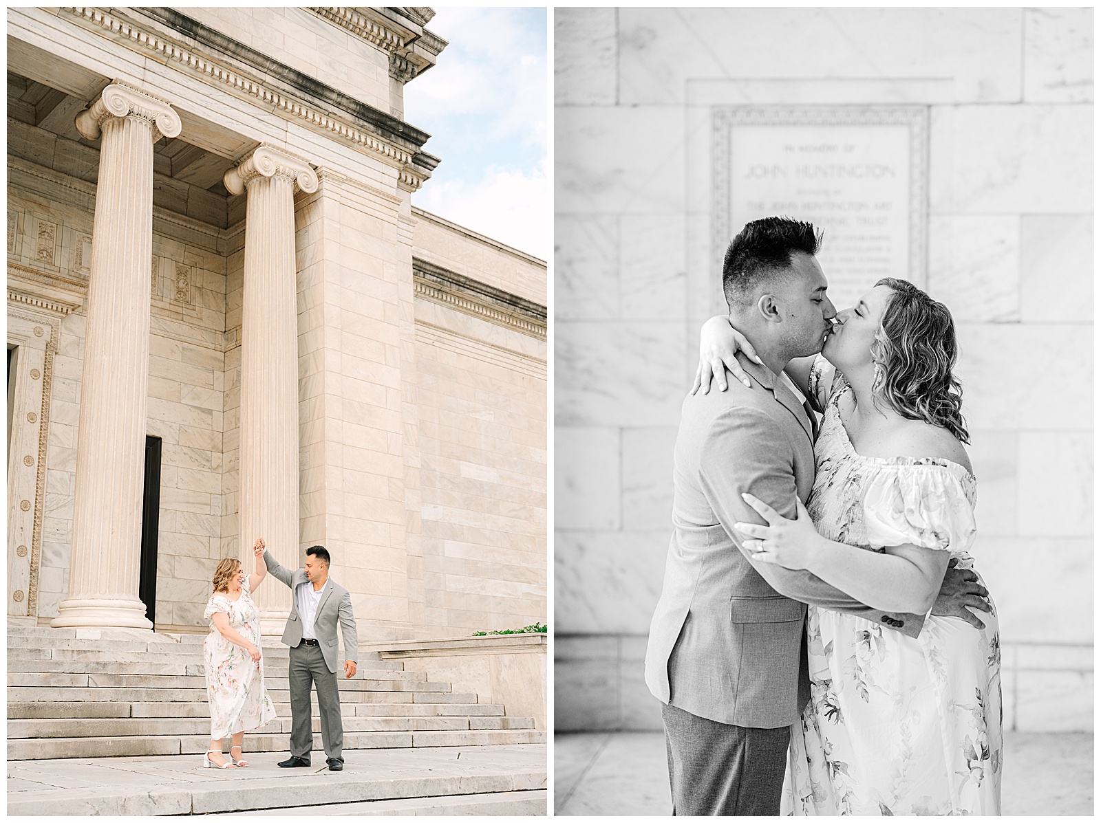 Cleveland Art Museum and Villa Angela Beach Engagement Session in Ohio