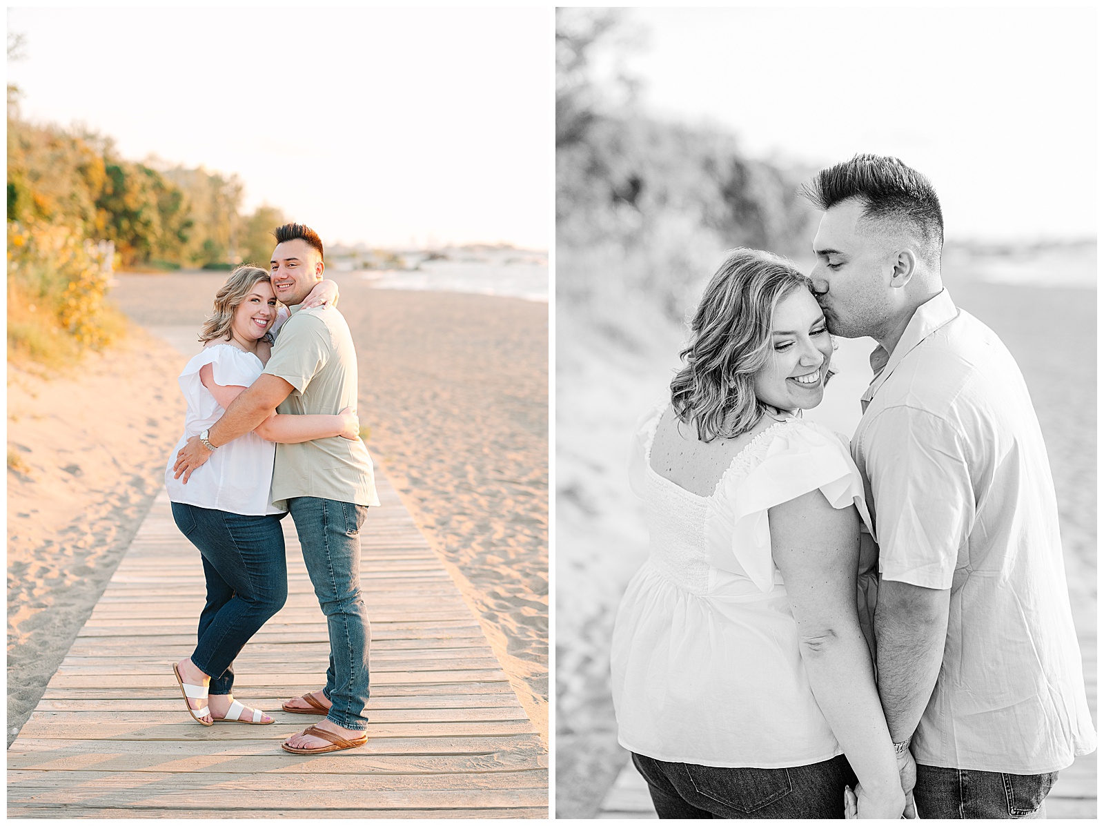 Cleveland Art Museum and Villa Angela Beach Engagement Session in Ohio