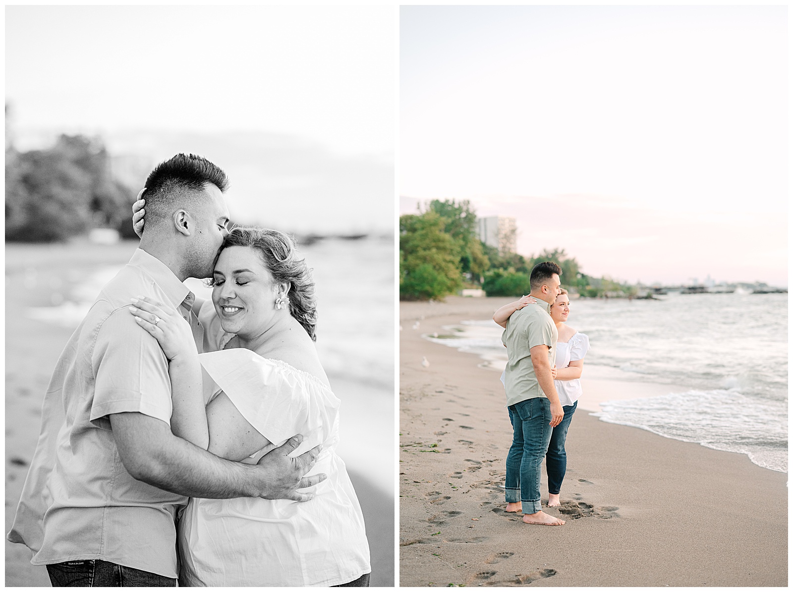 Cleveland Art Museum and Villa Angela Beach Engagement Session in Ohio