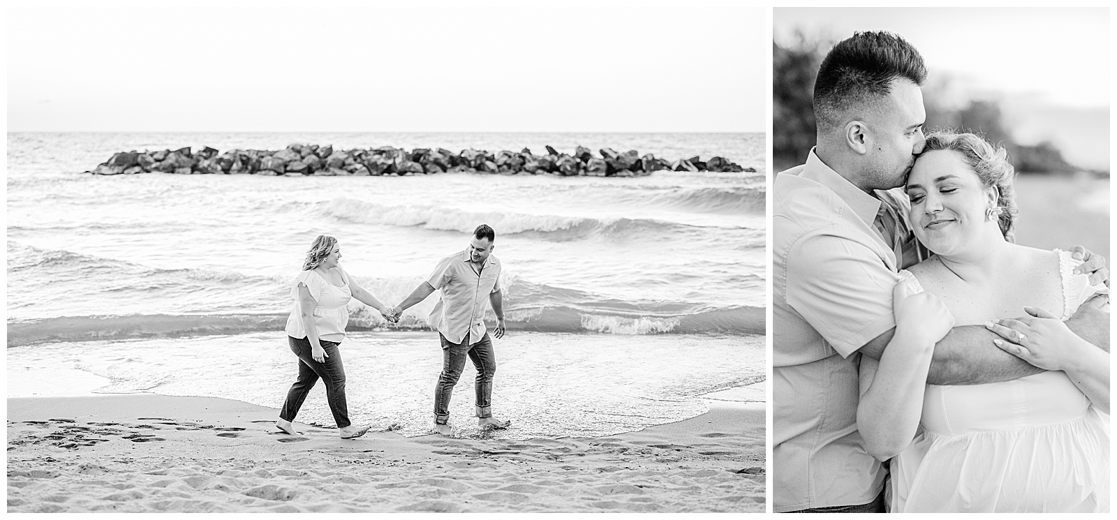 Cleveland Art Museum and Villa Angela Beach Engagement Session in Ohio