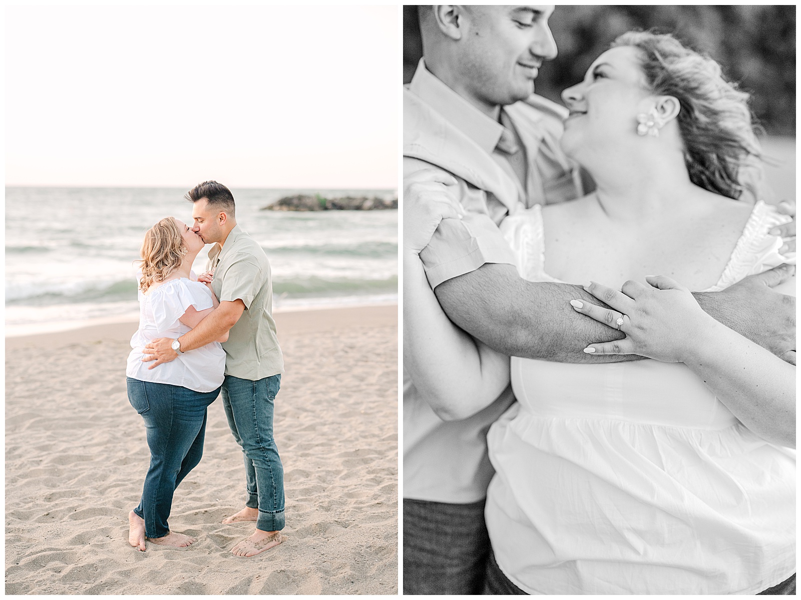 Cleveland Art Museum and Villa Angela Beach Engagement Session in Ohio