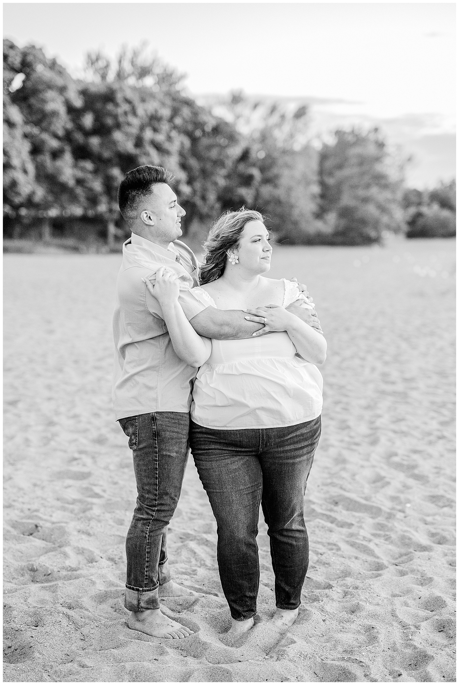 Cleveland Art Museum and Villa Angela Beach Engagement Session in Ohio