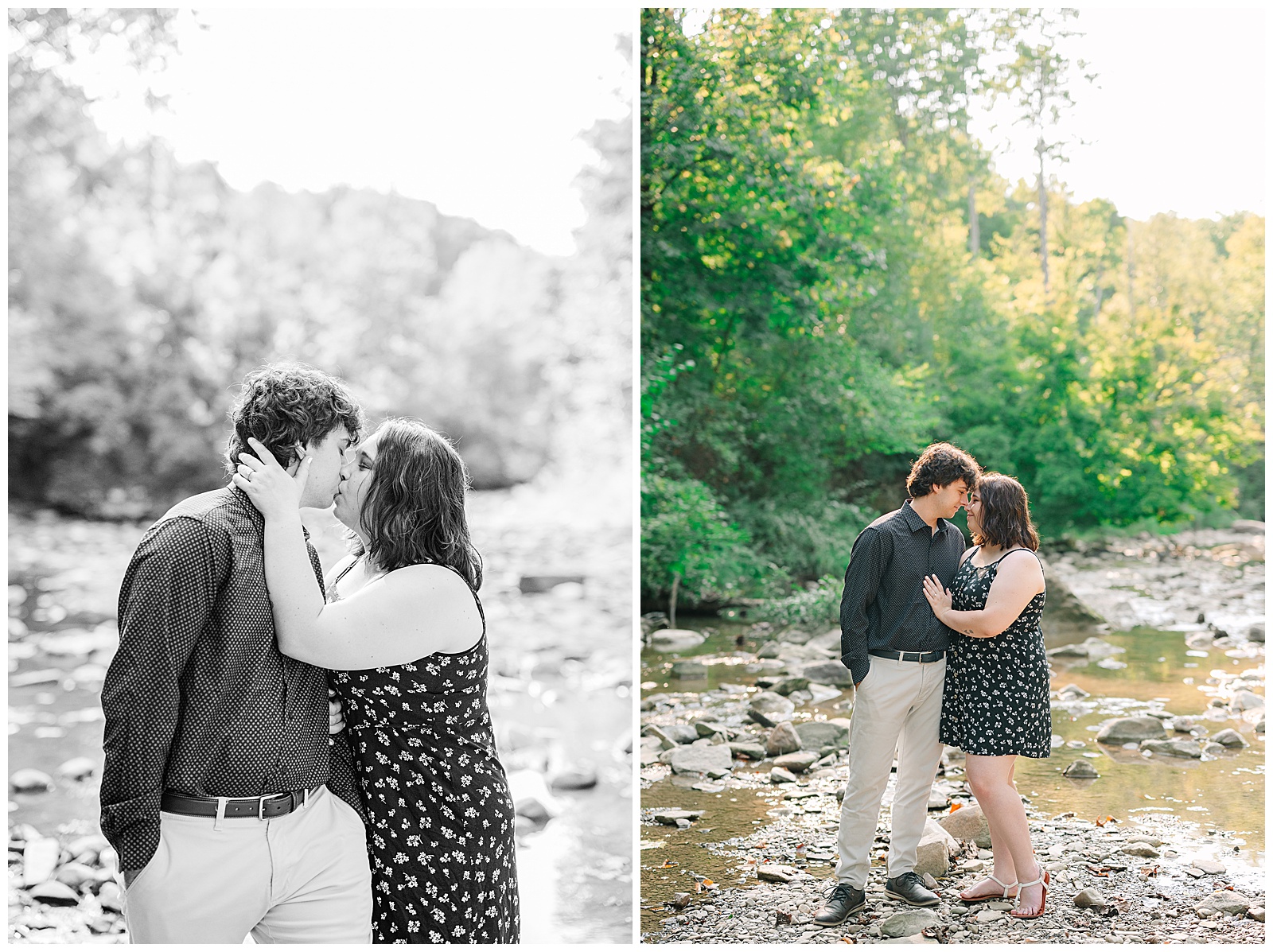 Everett Covered Bridge and The Ledges in Peninsula Ohio Engagement Sesssion