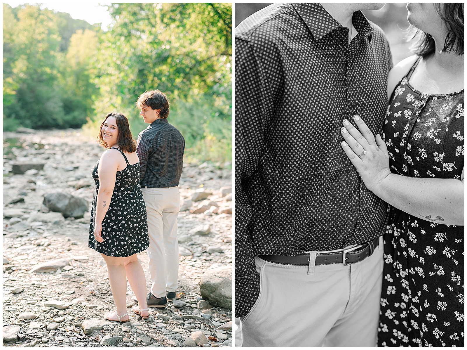 Everett Covered Bridge and The Ledges in Peninsula Ohio Engagement Sesssion