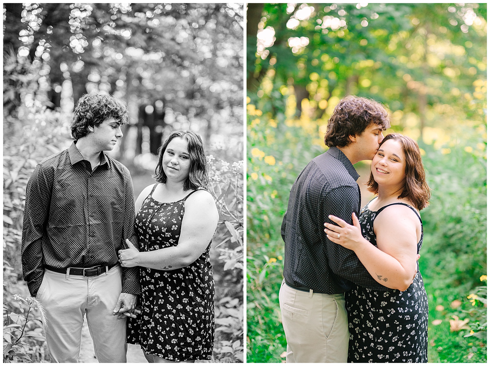 Everett Covered Bridge and The Ledges in Peninsula Ohio Engagement Sesssion