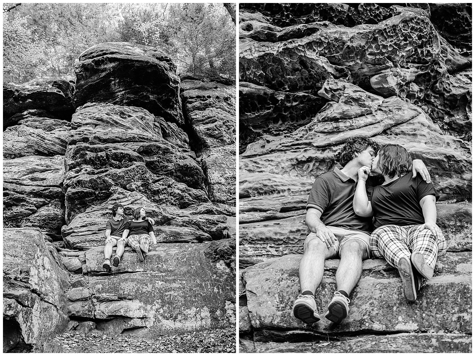 Everett Covered Bridge and The Ledges in Peninsula Ohio Engagement Sesssion