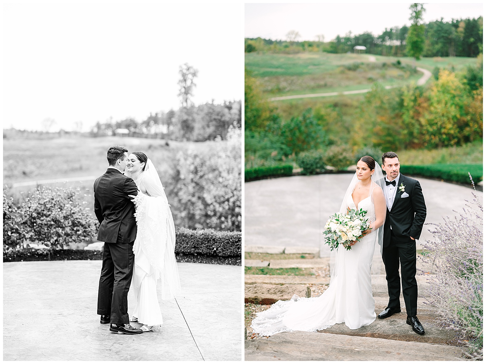 Black and White Inspiration Blue Heron Wedding in Medina Ohio