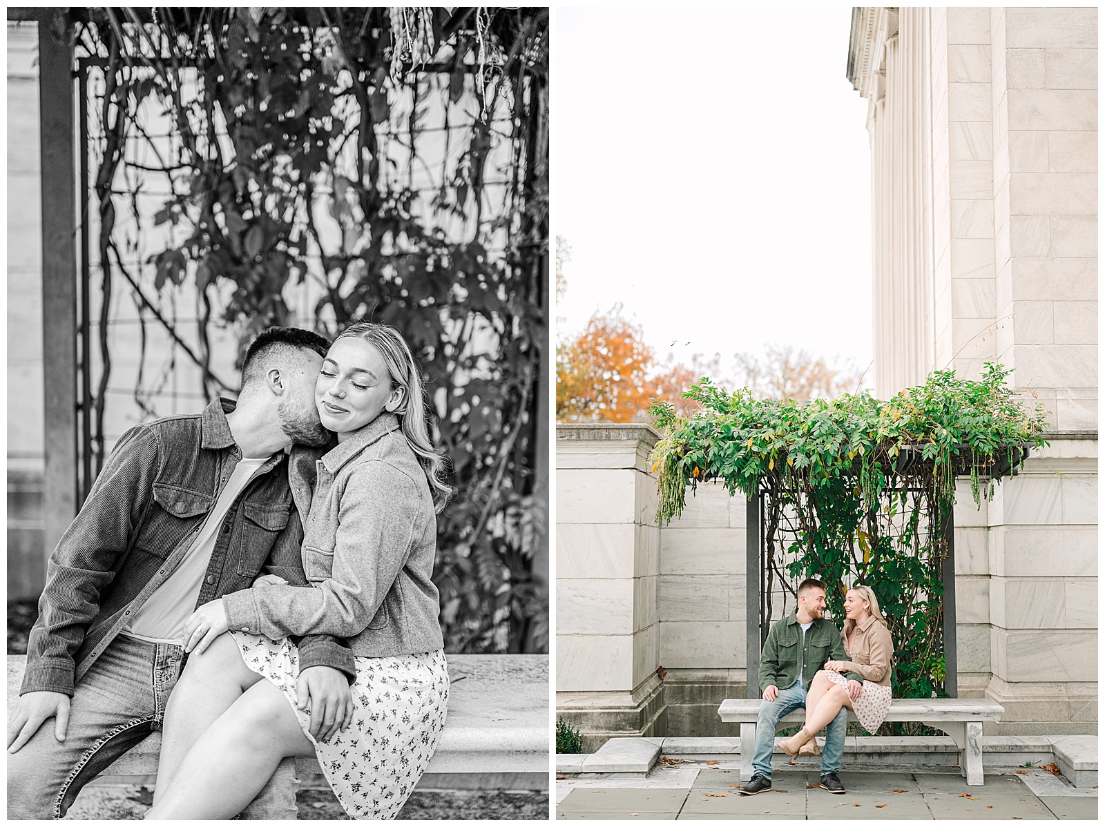 Vintage Courthouse Cleveland Library and Cleveland Art Museum Engagement Session