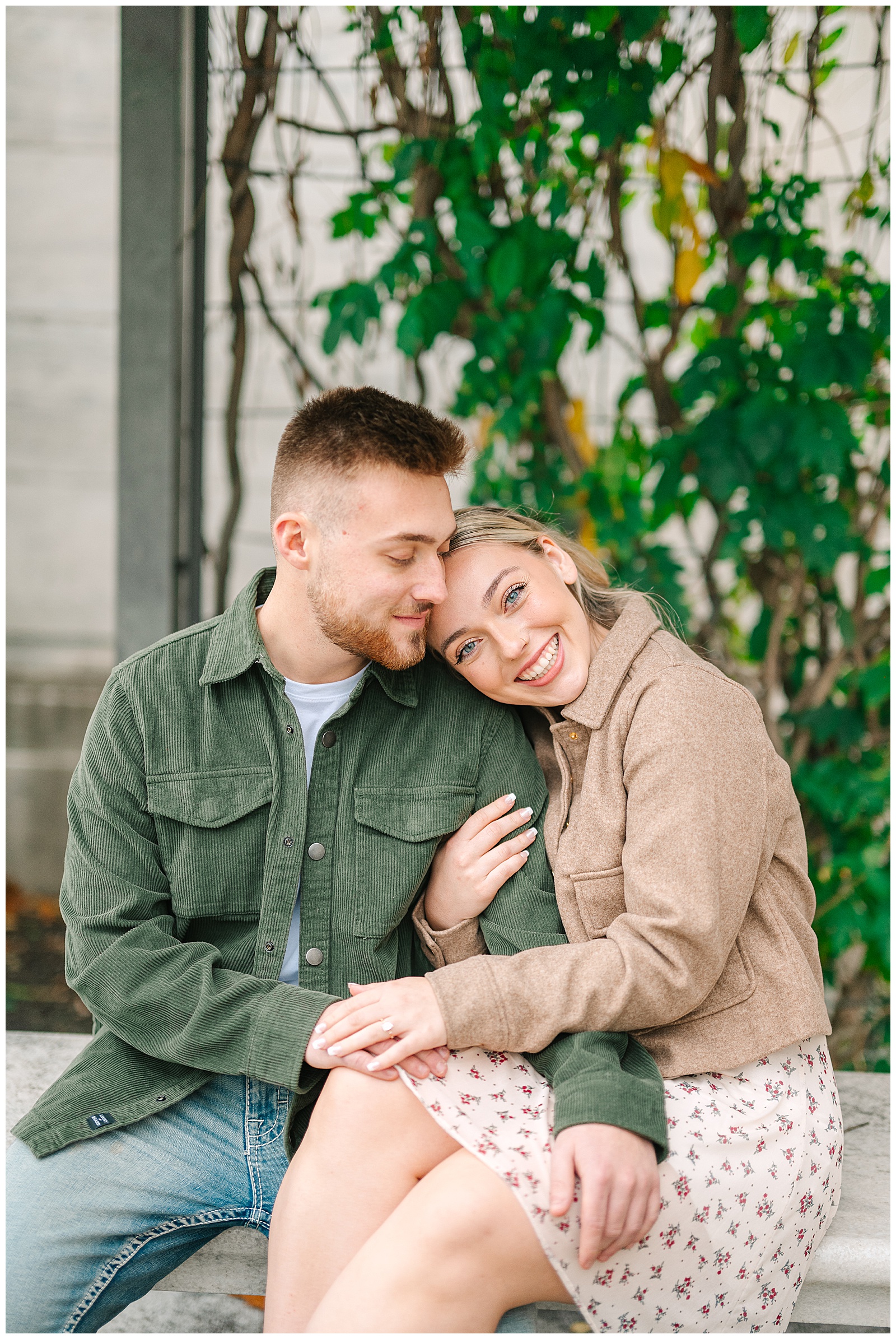 Vintage Courthouse Cleveland Library and Cleveland Art Museum Engagement Session