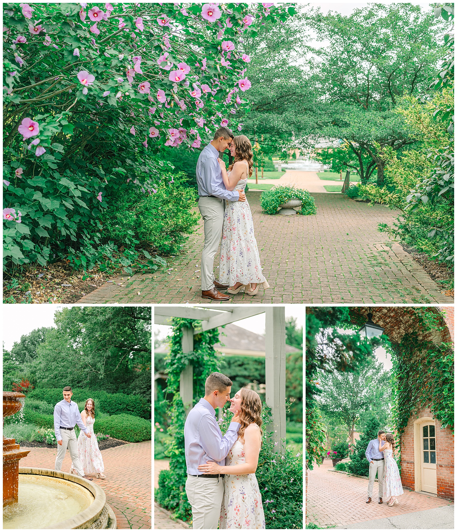 Summer Engagement at Kingwood Gardens Mansfield, Ohio